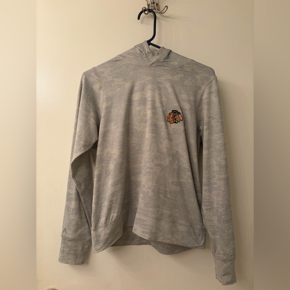 Chicago Blackhawks Grey Camo Hoodie